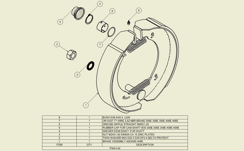 Fékpofa készlet 408E 9RE0048